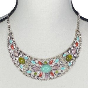 Moving Sale 🛍️Premier Designs CANDY COATED Rhodium Epoxy Acrylic Bib Necklace